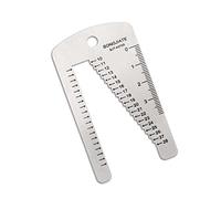 EAJORN Plantilla de plantilla para correa de reloj, herramienta de medición para correa de reloj, pulsera, cinturón, acero inoxidable, cuero, manualidades, reparación de relojes