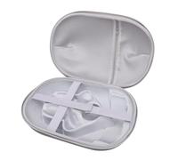 EALRIDV Headphone Case, VR Gaming Hard Shell Carrying Case with Reinforced Compartments, for Travel Pockets Zippered Storage for Controllers Cables