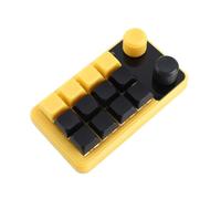 EALRIDV Teclado mecánico programable con una Mano, 12 Teclas con Doble Perilla, Teclado Macro RGB RGBE RGB para Juegos, diseño y Uso de la Oficina