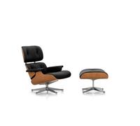 Eames Sillón Con Otomana Cerezo/66 Nero/Aluminio