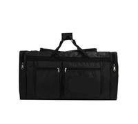 EAMOM Bolsa de viaje plegable de gran capacidad de 80 l, impermeable, para negocios, deportes, resistente al desgaste, portátil, multifunción, bolsa de lona, Black, Talla única