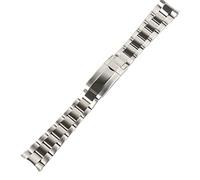 EAMOM Correa de reloj de acero inoxidable para correa Rolex Subcase Cinghia pulsera cepillada mate Sangle Gurt accesorios de reloj piezas Correa Glide Lock 20MM(A2)
