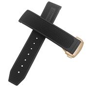 EAMOM Correa de reloj de goma 22mm 20mm 19mm 21mm correa de reloj para Omega Speedmaster Heritage Seamaster pulsera deportiva impermeable de silicona(Black rose,21mm)