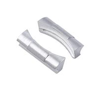 EAMOM Enlace Endlink de extremo curvado de 20mm, 2 uds., solo para correa de reloj Rolex, correa de reloj Submariner, correa de Cuero de goma, conexión perfecta (Color : Matt Silver, Size : 20mm)