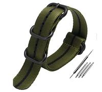 EAMOM OTAN Banda de reloj de nylon para DIOS MÍO Pulsera multicolor multicolor en lienzo multicolor enlatada 20 mm de 22 mm correas de lona (Color : A9black clasp, Size : 22mm)