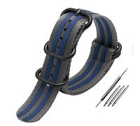 EAMOM OTAN Banda de reloj de nylon para DIOS MÍO Pulsera multicolor multicolor en lienzo multicolor enlatada 20 mm de 22 mm correas de lona (Color : A7black clasp, Size : 20mm)