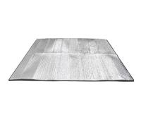 EAmrfvqt Esterilla de Papel de Aluminio, Almohadilla de Espuma Aislante Estera Camping Doble Cara Papel Aluminio