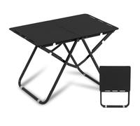 EAmrfvqt Mesa Plegable de Playa, Mesa de Camping Plegable portátil 58x35x42cm Aluminio Multicolor