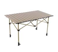 EAmrfvqt Mesa Plegable de Playa, Mesa de Camping Plegable portátil Ajustable Aluminio Multicolor 2 tamaños