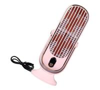 EAmrfvqt Ventilador de sobremesa pequeño, Escritorio Portátil Pequeño Ventilador USB Multicolor 25.85x9.5cm(Pink)