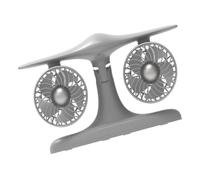 EAmrfvqt Ventilador de sobremesa pequeño, Escritorio recargable Camp Multi Cool Fan Out 2 colores 30,4x10,01x25,05cm(Silver)
