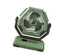 EAmrfvqt Ventilador de sobremesa pequeño, Ventilador de Escritorio USB Negro Verde Oscilante y Fijo(Green,Shake Head)