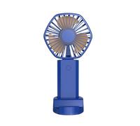 EAmrfvqt Ventilador portátil, Ventilador 3 Velocidades Silencioso Multicolor 18x9 cm Camping Exterior(Blue)