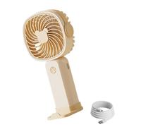 EAmrfvqt Ventilador portátil, Ventilador de escritorio mano 3 velocidades, multicolor poco ruido, 17x8.8x5.3cm