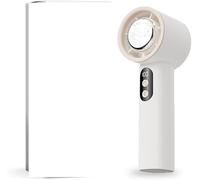 EAmrfvqt Ventilador portátil, Ventilador de escritorio portátil, gris/beige, 6,7x17,3x6cm(Beige)