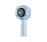EAmrfvqt Ventilador portátil, Ventilador de mano pequeño multicolor USB Oficina viaje al aire libre(Transparent Blue)