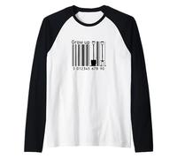 EAN Code - Pala ecológica para jardinería, Color Negro Camiseta Manga Raglan