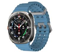 EANWireless Correa deportiva de silicona suave compatible con Samsung Galaxy Watch 7 Ultra de 47 mm, accesorio de repuesto para Samsung Galaxy Watch Ultra, color azul abismo