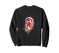Ear Anatomy Watercolor ENT Audiologist Audiology Student Sudadera