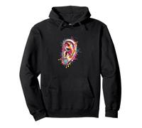 Ear Anatomy Watercolor ENT Audiologist Audiology Student Sudadera con Capucha