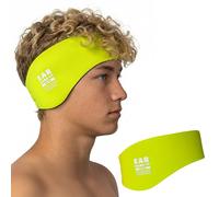 Ear Band-It Diadema de natación (retener el agua, sujetar tapones para los oídos) recomendado por el médico y protección contra el agua Grandes (mayores de 10 años y Adultos) Amarillo