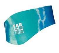 Ear Band-It Ultra - Diadema de natación (mantiene el agua fuera, sujeta los tapones para los oídos), recomendado por médicos, tamaño mediano (edades 3-8), color azul