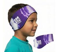 Ear Band-It Ultra - Diadema de natación (mantiene el agua fuera, sujeta los tapones para los oídos), recomendada por médicos, tamaño mediano (edades 3-8), color morado
