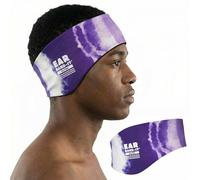 Ear Band-It Ultra - Diadema de natación (mantiene el agua fuera, sujeta los tapones para los oídos), recomendada por médicos, grande (edades de 8 a adultos), color morado
