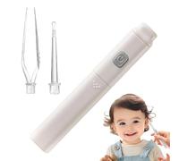 Ear Cleaning Kit - ABS 1.5x9cm | Earwax Remover | Ear Spoon Cleaner With Light Silicone Tips Illuminated Ears Pick Safe Gentle Earwax Cleaning Tool Kids Adults For Indoor Home Outdoor Travel Use