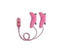 Ear Gear M1 - Fundas dobles para procesador de audio con clip de sujeción y gancho para las gafas - Compatibilidad universal - Resistencia a factores externos - Diseño funcional - Rosa