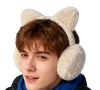 Ear Muffs for Winter,Windproof plegable Bear Design Headband Cover,Ear Muffs for Winter Women | for Ski Snow Cold Weather Running Sleeping Outfit, Cream Colored, Se référer au descriptif