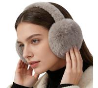 Ear Muffs Women Ear Warmers, Winter Ears Covers | Foldable Windproof Cute | Cold Weather Girls Ears Covers | For Girlfriend Ladies College Students Teens Elderly Commuting Cycling Travel Scho, marrón