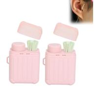 Ear Piercing Cleaning Kit, Ear Hole Ear Care Kit, Disposable Aftercare Cleaner with 240pcs Ear Piercing Hole Cleaner Floss & 10ml Cleaning Solution (C#2-2 PCS)