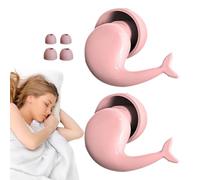 Ear Plugs for Sleeping, Fishtail Parenting Ear Plugs, (0.94 Inches) Soft Sound Blocking Earplugs, Pink Sleep Noise Cancelling for Sleepings, Travel, and Work, Abs Silicone