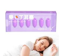 Ear Plugs for Sleeping - Reusable Ear Plugs | 6 Pieces Noise-Canceling Earplugs | Foam Reusable Noise Cancelling EarPlugs | Waterproof Carrot Shape Earbuds with Storage Case for Working Travel