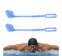 Ear Plugs, Reusable Silicone Ear Plugs, 3.93in Soft and Comfy Swim Training Gear, Ideal for Diving, Showering, Comfortable and Effective Hearing Protection