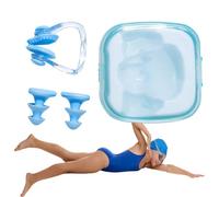Ear Plugs - Swimming Earplugs | Earplugs For Swimming | Swimming Ear Plugs Adults Swimming Earplugs With Small Size Silicone Swimmer Earplugs With Swimming Nose Clip For Kids & Adults