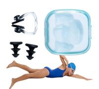 Ear Plugs - Swimming Earplugs | Earplugs For Swimming | Swimming Ear Plugs Adults Swimming Earplugs With Small Size Silicone Swimmer Earplugs With Swimming Nose Clip For Kids & Adults