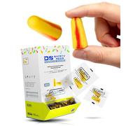 EAR PROTECT 200 pares de tapones para los oídos de trabajo, 37 dB, protección contra el ruido industrial, protección laboral, naranja-rojo, 169 × 113 × 280 mm