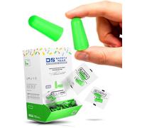 EAR PROTECT 200 pares de tapones para los oídos de trabajo, 37 dB, protección contra el ruido industrial, protección laboral, verde, 165 × 113 × 280 mm