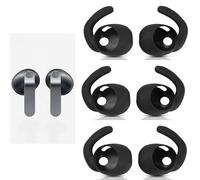 Ear Tips for Galaxy Buds 4 Eartips Earbud(2026), 3 pares de ganchos de silicona compatibles con Samsung Galaxy Buds 4 SM-R540N-Black