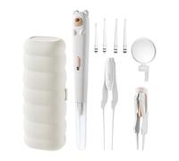 Ear Wax Removal Kit - LED Ear Cleaning Tool, Portable Earwax Remover Spoon with Bright Light Tip, Safe Visual Care Accessory, Compact Hygiene Aid, Personal Care Set for Children Men Women Teens