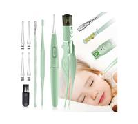 Ear Wax Removal Tools,9 Pack Ear Cleaning Tool,Ear Pick with 2 LED Lights,Built-in USB Ear Wax Remover for Kids and Adults