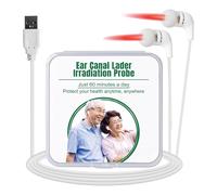 Earberotti Rojo Para Los Oídos, Tapones De Orejas En Rojo Para Los Oídos | Dispositivo Auricular Calmante Para 650 Nm,Equipo De Inyenitis Por Estrés, Herramienta De De Tinnitus