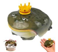 Earbuds Case Compatible for Airpods 4/Pro 3, Handmade Ugly Frog Design Earphone Protective Case, Anti-Scratch Creative Animals Wireless Earphone Protector Cover