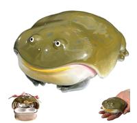 Earbuds Case Compatible for Airpods 4/Pro 3, Handmade Ugly Frog Design Earphone Protective Case, Anti-Scratch Creative Animals Wireless Earphone Protector Cover