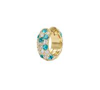 EARCANDY - Pendiente Piercing Aro Bahati - Piercing elaborado en Metal Nickel Free con Baño de Oro 18K - Cierre Clic - Circonitas - Joyas para Mujer.