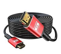 Eareyesail Cable HDMI 4K de 25 m (HDMI2.0 en pared CL3 nominal 18 Gbps OD9.0). Compatible con todos los dispositivos HDMI como monitores de juegos, PS4, Xbox, conectores chapados en oro, retorno de