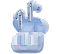 EarFun Air Pro 4+ Auriculares adaptativos con cancelación de ruido, Bluetooth 6.0, controladores duales, sonido Snapdragon sin pérdidas Qualcomm aptX, 6 micrófonos AI CVC, sonido de alta resolución