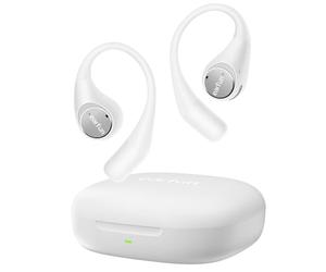 EarFun OpenJump Auriculares Deportivo Inalambricos Bluetooth Open Ear, Sonido Hi-Res, LDAC, 4 micrófonos ENC, 42H de reproducción, conexión multipunto, IPX7, Ajuste Firme para Entrenamiento, Blanco